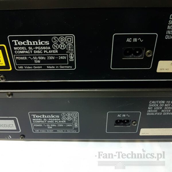 Odtwarzacz Technics CD SL-PG560A - obrazek 8
