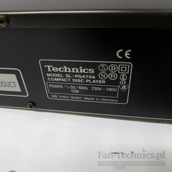 Odtwarzacz CD Technics SL-PG470A - obrazek 10