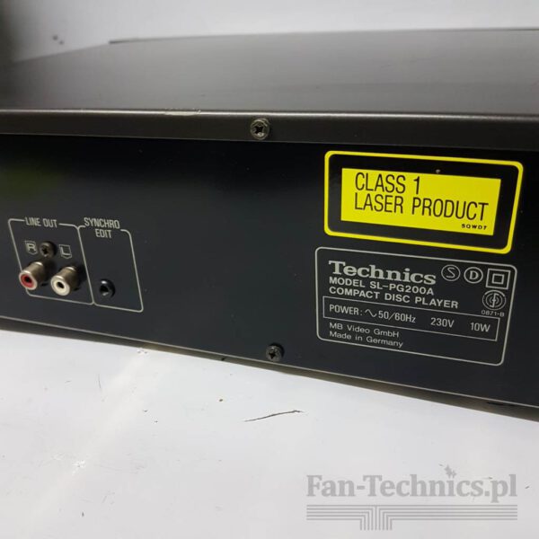Odtwarzacz CD Technics SL-PG200A - obrazek 9