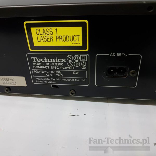Odtwarzacz CD Technics SL-PG100 - obrazek 10