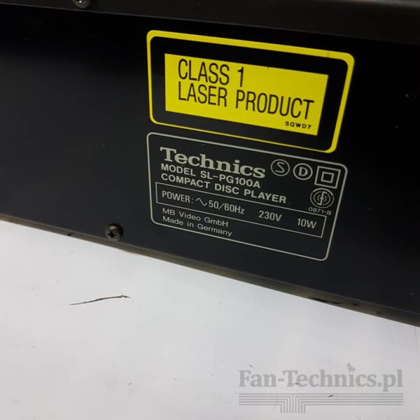 Odtwarzacz CD Technics SL-PG100A - obrazek 10