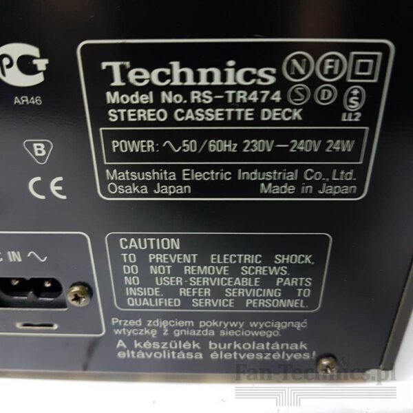 Magnetofon Technics RS-TR474 - obrazek 9