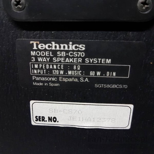 Kolumny Technics SB-CS70 - obrazek 11
