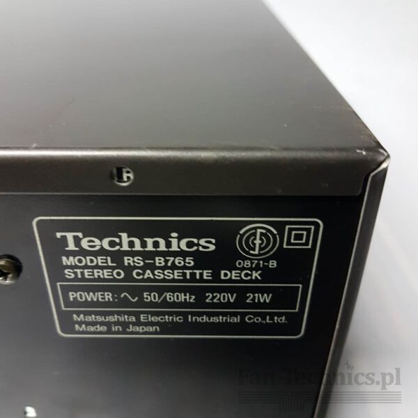 Magnetofon Technics RS-B765 - obrazek 10