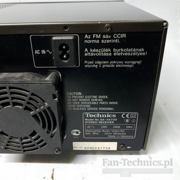 Amplituner Technics SA-AX720 RDS - obrazek 11