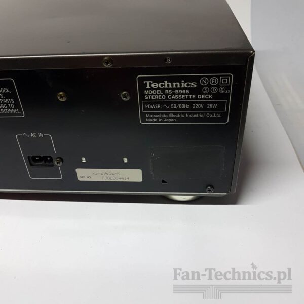 Magnetofon Technics RS-B965 dbx - obrazek 12