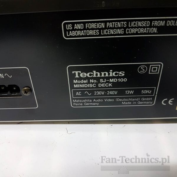 Odtwarzacz Mini Disc Technics SJ-MD100 - obrazek 13