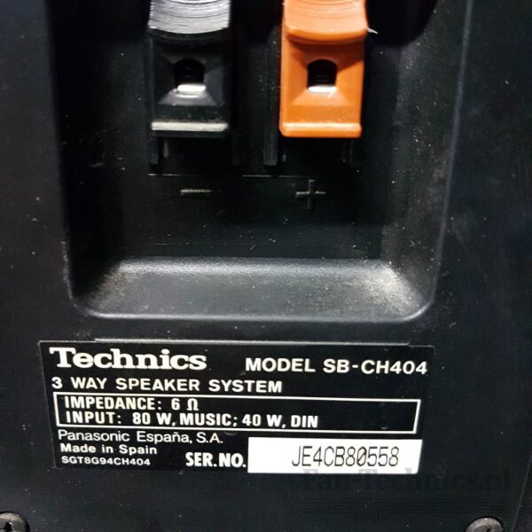 Kolumny Technics SB-CH404A - obrazek 5