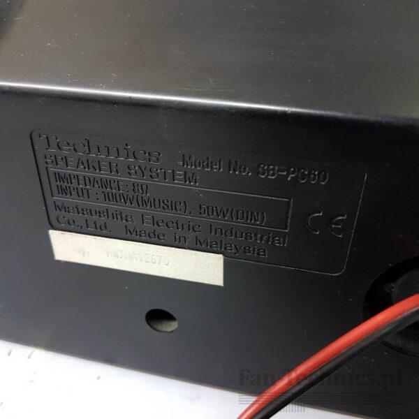 Kolumna centralna Technics SB-PC60 - obrazek 5