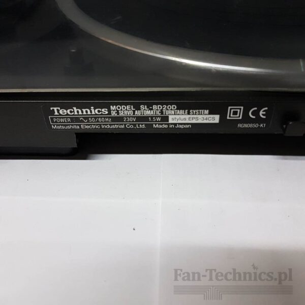 Gramofon Technics SL-BD20D - obrazek 10