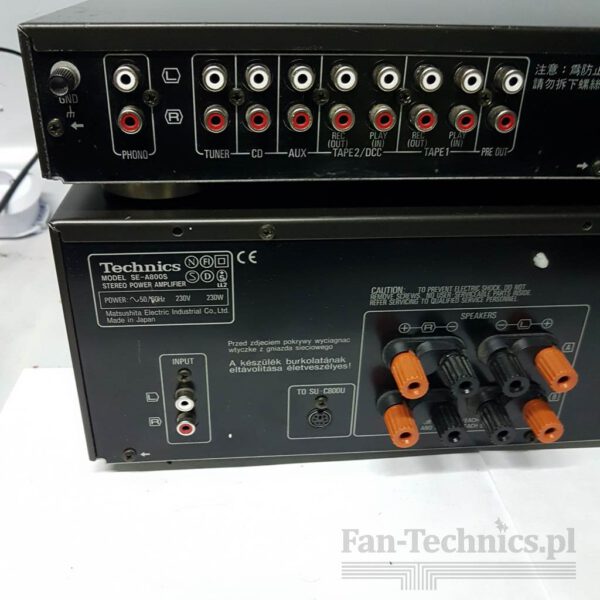 Wzmacniacz dzielony Technics SE-A800S + SU-C800U - obrazek 9