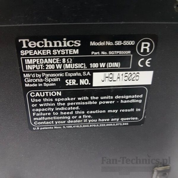 Kolumny Surround Technics SB-S500 - obrazek 5