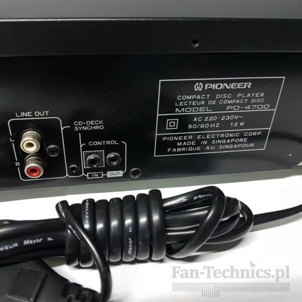 Odtwarzacz CD Pioneer PD-4700 - obrazek 10