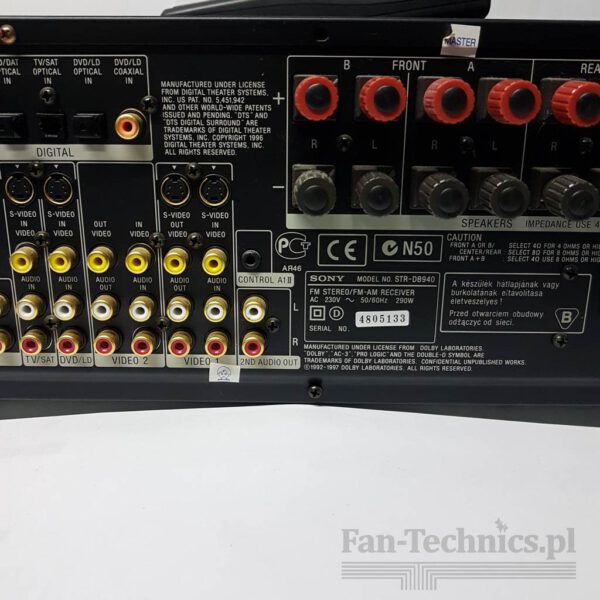 Amplituner SONY STR-DB940 - obrazek 13
