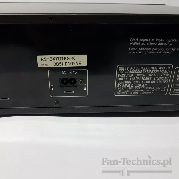 Magnetofon jednokasetowy Technics RS-BX701 - obrazek 10