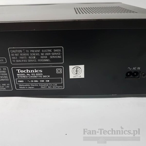 Magnetofon TechnicsRS-B905 dbx - obrazek 9