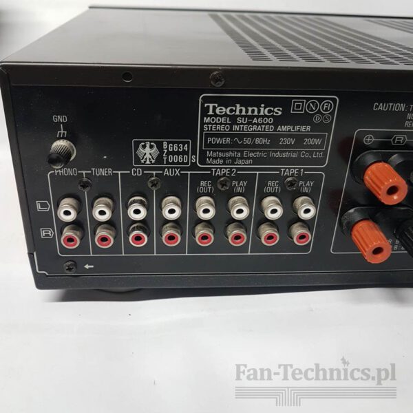 Wzmacniacz Technics SU-A600 - obrazek 3