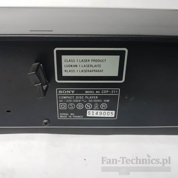 Odtwarzacz CD Sony CDP-211 - obrazek 6