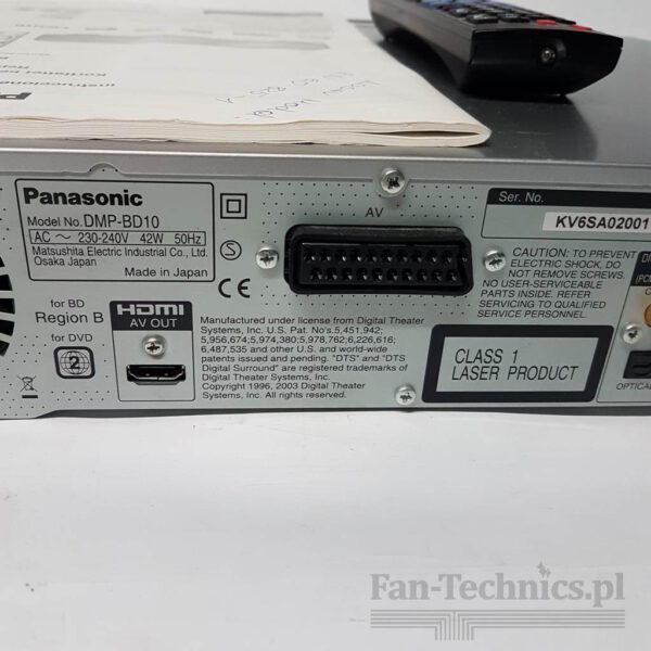 Odtwarzacz Blu-Ray, DVD Panasonic DMP-BD10 - obrazek 5