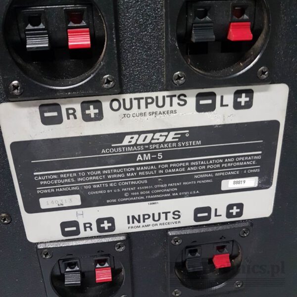 Subwoofer Pasywny BOSE AM-5 - obrazek 4