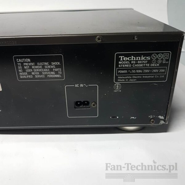 Magnetofon Technics RS-BX707 - obrazek 13
