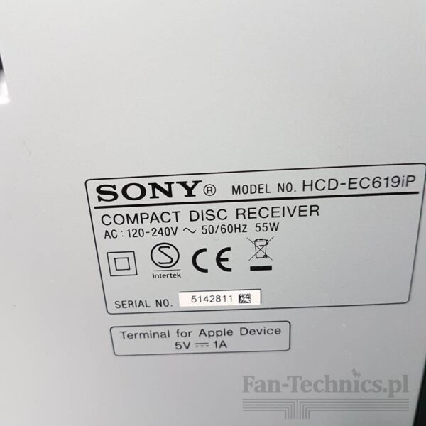 Miniwieża Sony MHC-EC619iP - obrazek 8