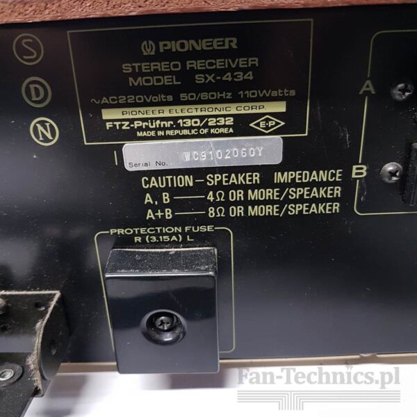 Amplituner stereo Pioneer SX-434 - obrazek 13