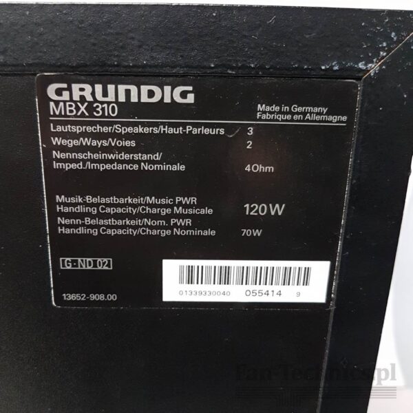Kolumny Grundig MBX-310 - obrazek 3