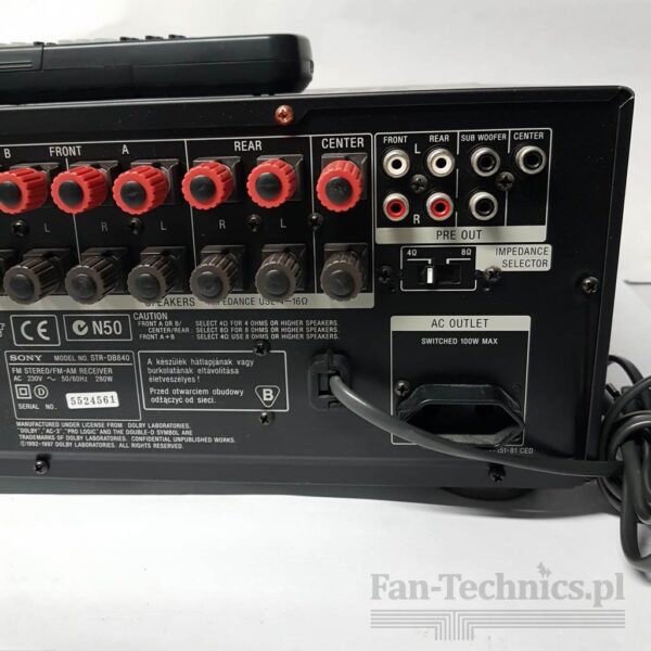 Amplituner Sony STR-DB840 - obrazek 12
