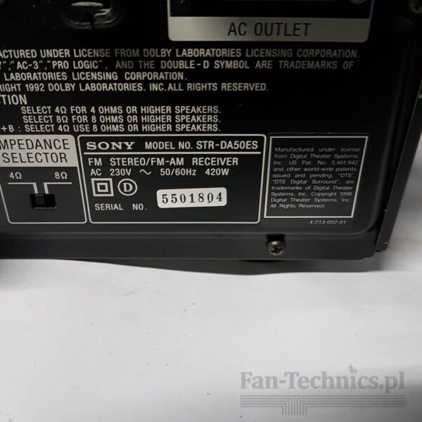Amplituner kina domowego 5.1 Sony DA50ES - obrazek 6
