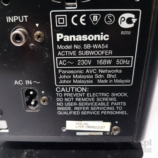Subwoofer Panasonic SB-WA54 - obrazek 5