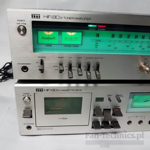 Zestaw ITT amplituner 8031, magnetofon 8021 + oryginalna szafka - obrazek 6