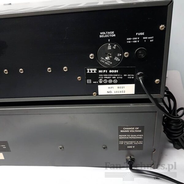 Zestaw ITT amplituner 8031, magnetofon 8021 + oryginalna szafka - obrazek 2