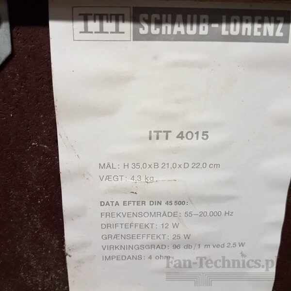 Kolumny ITT 4015 - obrazek 4